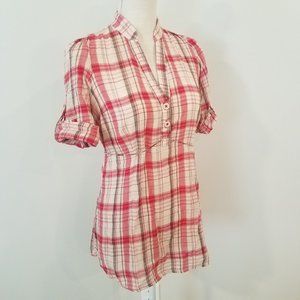 Odille Plaid Top 0